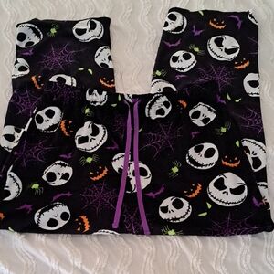 Halloween Skull Print Pajama Pants
